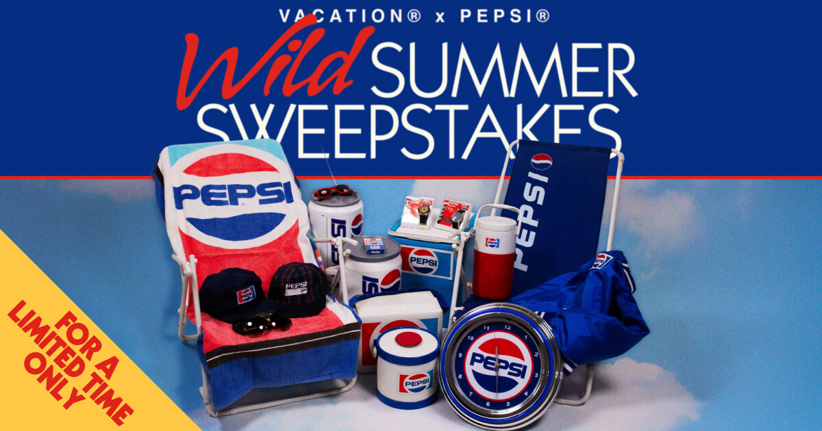 Vacation® x PEPSI® Wild Summer Sweepstakes